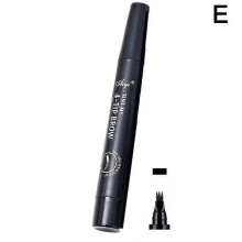 (A) 3D 4 Fork Microblading Tattoo Eyebrow Liquid Ink Pen Brow Pencil W7X3 R6I