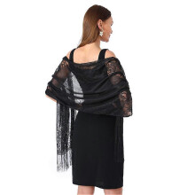 (Pink) Women Soft Lace Wraps Wrap  Evening Shawl Wrap Cover Ups Wedding