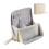 (Beige) Classic Large capacity linen pencil case Minimally Handheld Student Premium Quality Versatile Powerful 1
