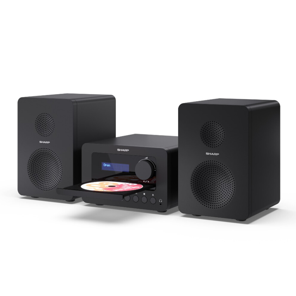 Sharp Hi Fi Micro Sound System Tokyo Bluetooth Input Dab+ Cd Xl-B520d(Bk)