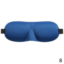 (sapphire) Travel 3D Eye Mask Sleep Soft Padded Shade Cover Rest Relax Sleeping Blindfol