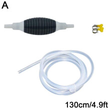 (1.3meter suit, 25pcs Plane) Fish Tank Water Change Siphon Push Pump+ 1.3/ 3meters PVC Pipe Oil Pumping