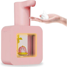 Automatic Soap Dispenser, Kids Rechargeable Foaming Touchless Soap Dispenser, Cute Animal Foam Touchless Hand Soap Dispenser for Bathroom, Kitchen, Of