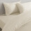 (Double, Cream) Stripe Duvet Cover Set Bed Quilt & Pillowcase Pair 4