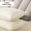 (Double, Cream) Stripe Duvet Cover Set Bed Quilt & Pillowcase Pair 5