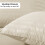 (Double, Cream) Stripe Duvet Cover Set Bed Quilt & Pillowcase Pair 6