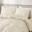 (Double, Cream) Stripe Duvet Cover Set Bed Quilt & Pillowcase Pair 7