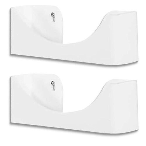 (White 2pcs) Elegant Premium Household Closet Hat Rack Hat Organizer for Baseball Caps Space Saving Plastic Versatile