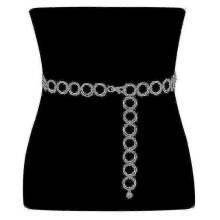 (110cm(43Inch), golden) Chain Belts For Women Es Layer Metal Waist