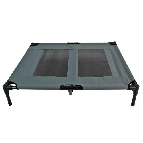 Actiaspet Large Grey Elevated Dog Bed Raised Cot 2