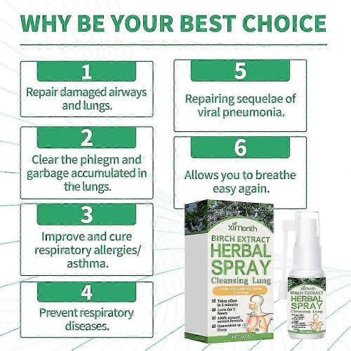 (3PCS)1~5x Herbal Lung Clearing And Repairing Spray NEw 1