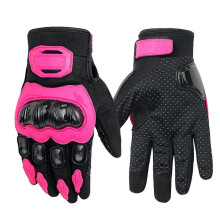 (2XL, Pink) Non-slip Motorcycle Gloves Men"s And Women"s Four-season Touch Screen Gloves C - XY