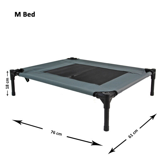 Actiaspet Elevated Dog Bed Grey Medium Raised Cot 1