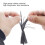 4pcs Bowstring Cat Whisker Silencers Rubber Red 4