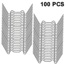100pcs Stainless Steel Glazing Clips, W Type Greenhouse Clip, for Greenhouse - RIpj