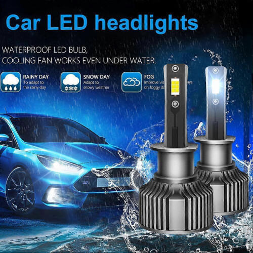 (H1) Automotive LED Headlights, Low Beam Fog Light Bulb 2