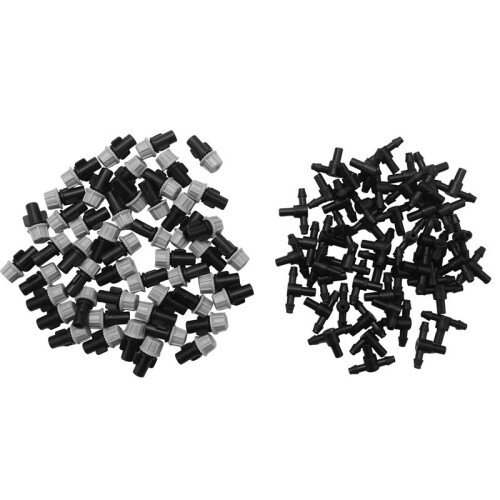 800Pcs(400 Pairs)Garden Irrigation Kit Adjustable Atomization Dripper Atomization Connection Tee Joint 1