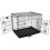 42in Black Heavy Duty Dog Metal Training Cage 9