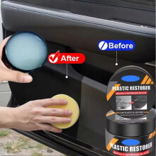 (50g) High Quality Durable Renovator To Black Plastic Car User-friendly Coating Back Longlasting Plastic Restorer Gloss