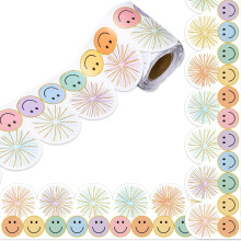 Bulletin Board Border Trim with Bright Smiling Face Design, Waterproof Classroom Decoration, 32.8ft