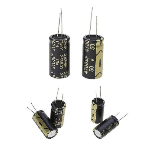 2Pcs 18*35mm 4700uF 50V Aluminum Electrolytic Capacitor 105C Dimension 1