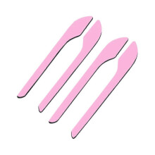 (Pink) Top Grade Renewal Model 3Y Carbon Fiber Door Handle Decorative Stickers Ergonomic Trendy Long-lasting