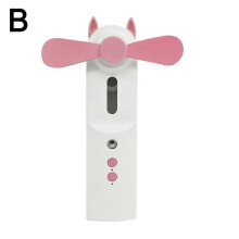 (Pink) Handheld Mist Elegant With Cooler Mini Rechargeable Professional Versatile Hand Spray Water Fan Fans Humidifier
