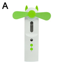 (Green) Handheld Mist Elegant With Cooler Mini Rechargeable Professional Versatile Hand Spray Water Fan Fans Humidifier