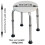 Actiasgear Non-Slip Adjustable Shower Stool Disability Aid 3