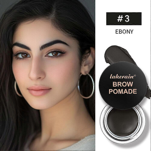 (A) Lakerain Waterproof Durable Natural Sweatproof Eyebrow Mascara Eyebrow 3D Paste 2