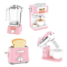 Kids Pretend Play Kitchen Appliances Toy With Realistic-Pink 2
