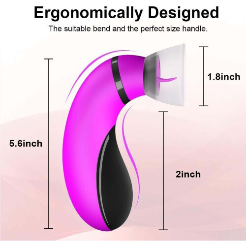 Vibrator Clitoral Suction Tongue Rechargeable 1