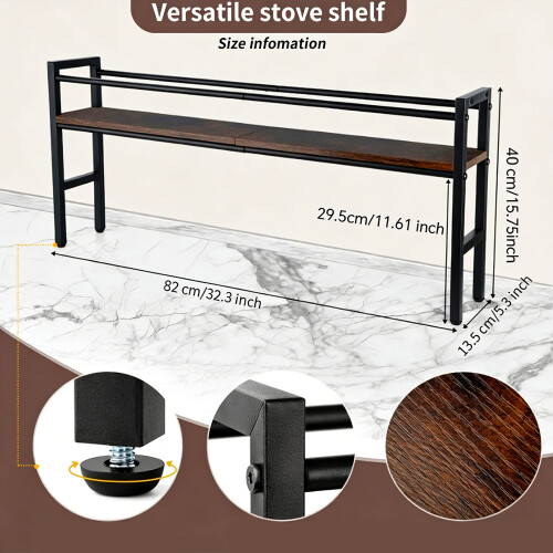 Tall 82cm Kitchen Seasoning Holder With Several Boards For Easy 2