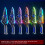 Sound Light Transforming Swords Axes Interactive-blazing red 7