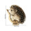 Handmade Small Hedgehog Brooch Lightweight Alloy Accessory-Gold 4