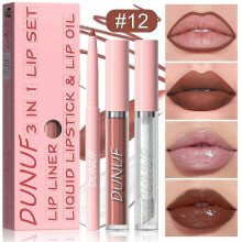 (L) 3 in Durable Lip Color Lip Lipliner Color Gloss Sets & Lip & Lip 1 Set 3pcs/ Oil