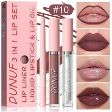 (J) 3 in Durable Lip Color Lip Lipliner Color Gloss Sets & Lip & Lip 1 Set 3pcs/ Oil
