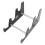 3-Tier Acrylic Keyboard Stand Black 250x160x135mm 3