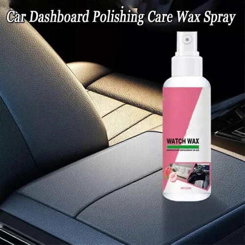 (120ml)Car Dashboard Polishing Care Wax Spray,Interior Plastic Door Dashboard Restore 2