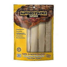 Savory Prime Supreme Rawhide Retriever Roll Natural, 4 Count / 10 Inches (Log)