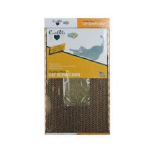 OurPets Cosmic Catnip Cosmic Double Wide Cardboard Scratching Post, 20"L x 9.5"W x 2"H