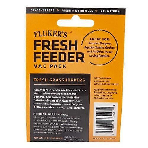 Flukers Grasshopper Fresh Feeder Vac Pack, 0.7 oz (Pack of 1)