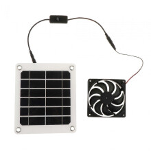 Solar Panel Fan Solar Fan Waterproof Ventilation Fan Solar Powered Fan Solar Exhaust Fan for Pet House Shed Greenhouse Garage