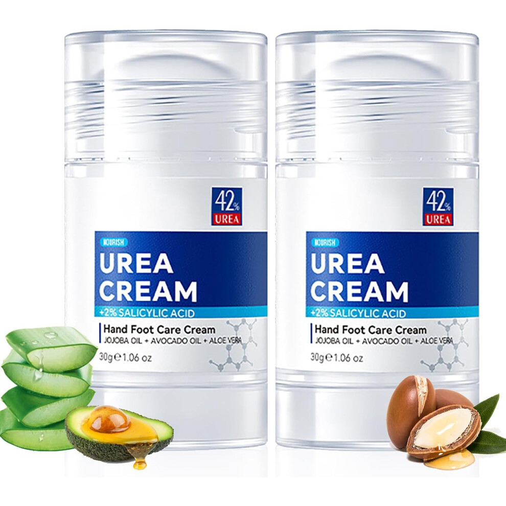 Gogerstar Cream 2Pcs Urea 42% Foot Urea Foot Moisturiser With Salicylic Acid & Avocado Oil - Urea Foot For Cracked Heels And Dry Skin