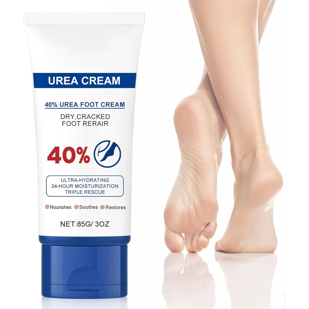 Gogerstar Cream Urea Foot 40%, Intensive Moisturising For Dry Cracked Heels, Calluses&Hard Skin, Urea 40% For Feet, Fast Absorbing Foot Care