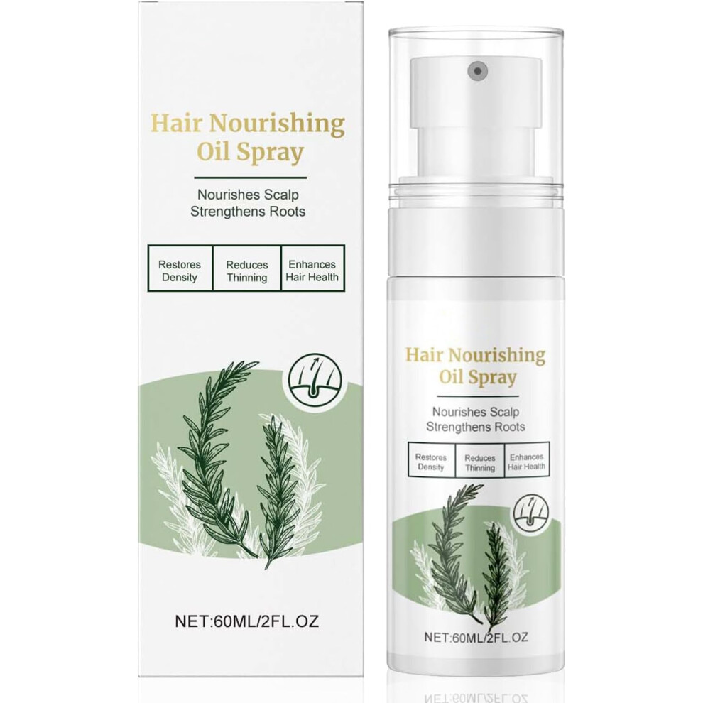 Gogerstar Rosemary Hair Nourishing Oil Spray For Hair Growth & Scalp Care, Leave-In Treatment With Rosemary Extract - Strengthens Roots, Reduces Hair Fall