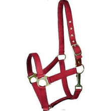 Gatsby Ultra Soft Nylon Safety Halter, HORSE,Red