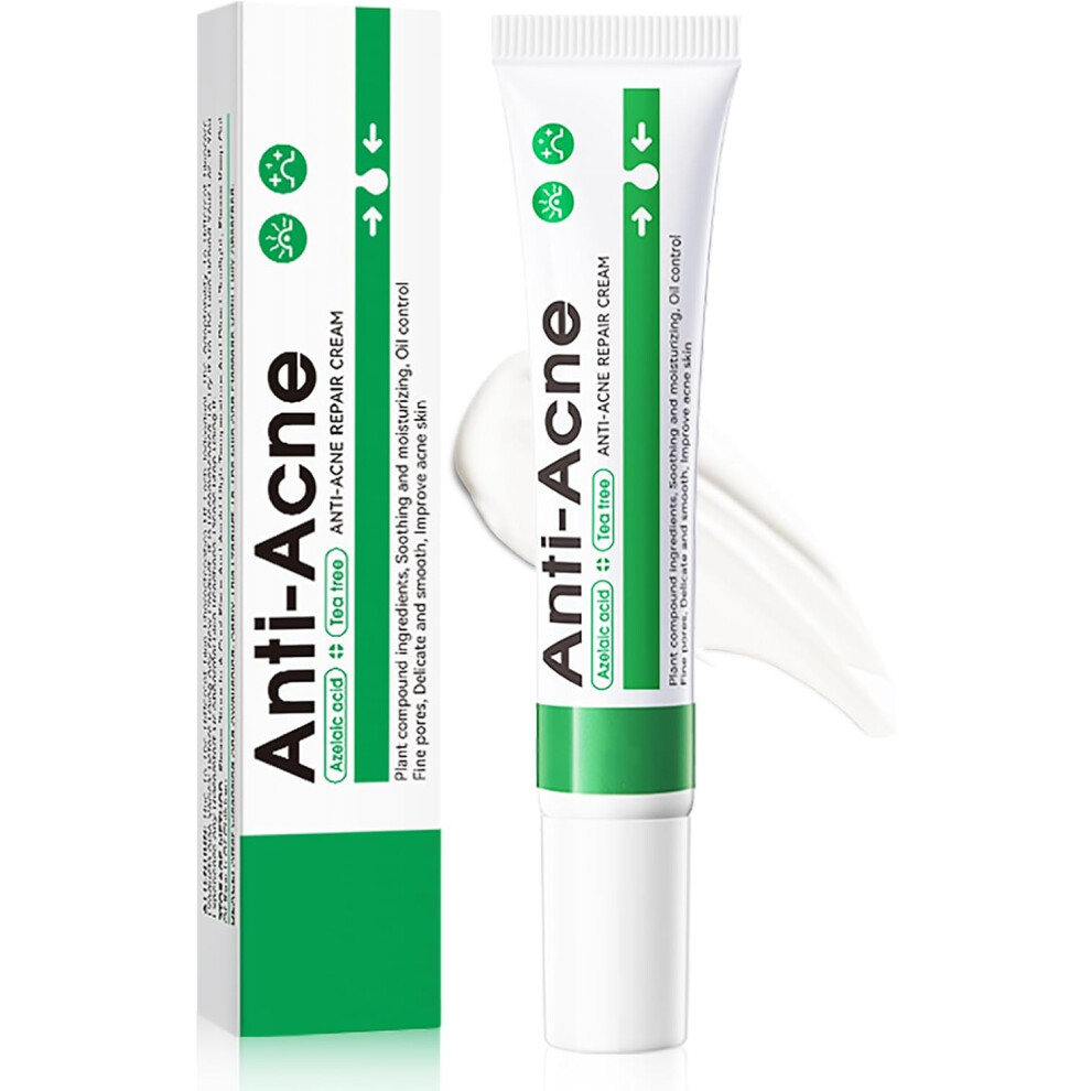 Gogerstar Cream Anti Acne With Salicylic Acid, Spot Treatment For Pimples, Blackheads & Blemishes, Oil-Free, Fast-Absorbing Spot For Oily&Acne-Prone Skin