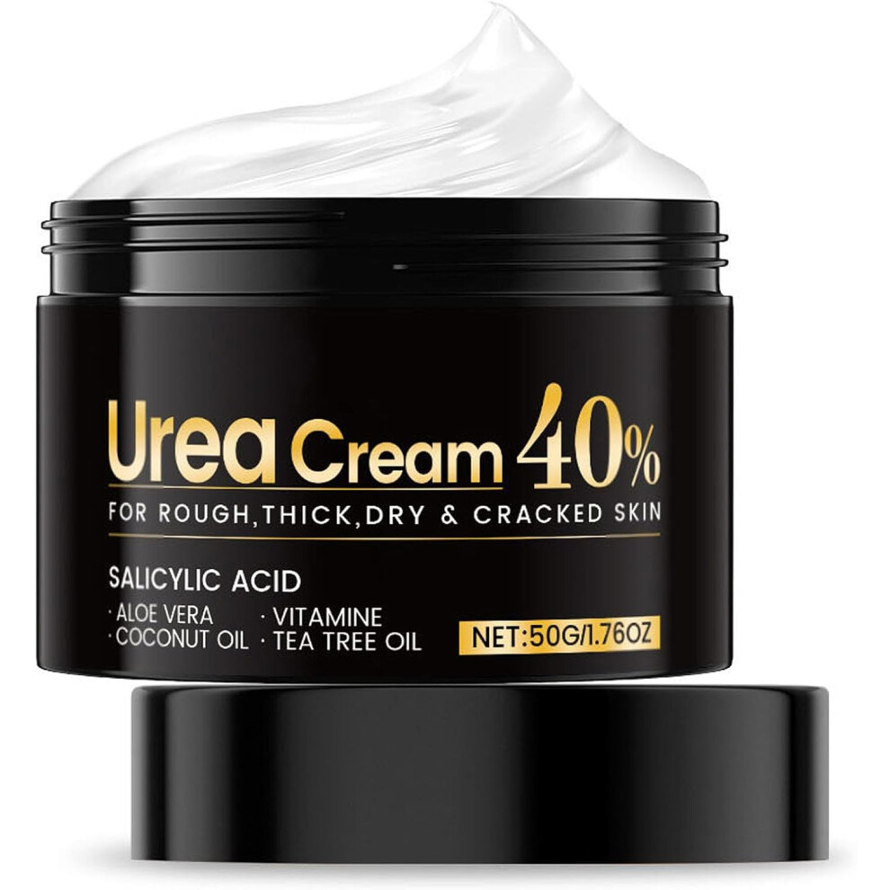 Gogerstar Cream Urea 40 Percent For Feet, Intensive Foot For Dry Cracked Heels, Calluses & Hard Skin, Moisturising Urea Foot With Salicylic Acid