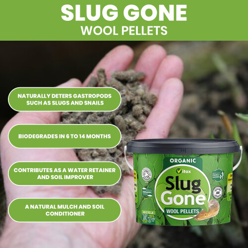 Vitax Vitax Slug Gone 5L Tub Wool Pellets 2